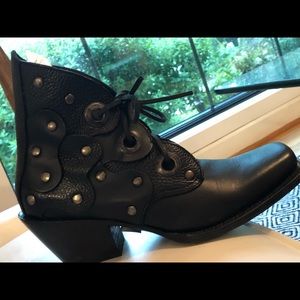John Fleuvog Emmylou black leather 8.5